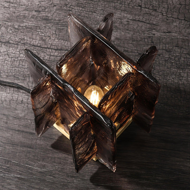 Amber Building Block Table Lamp-DWHOME