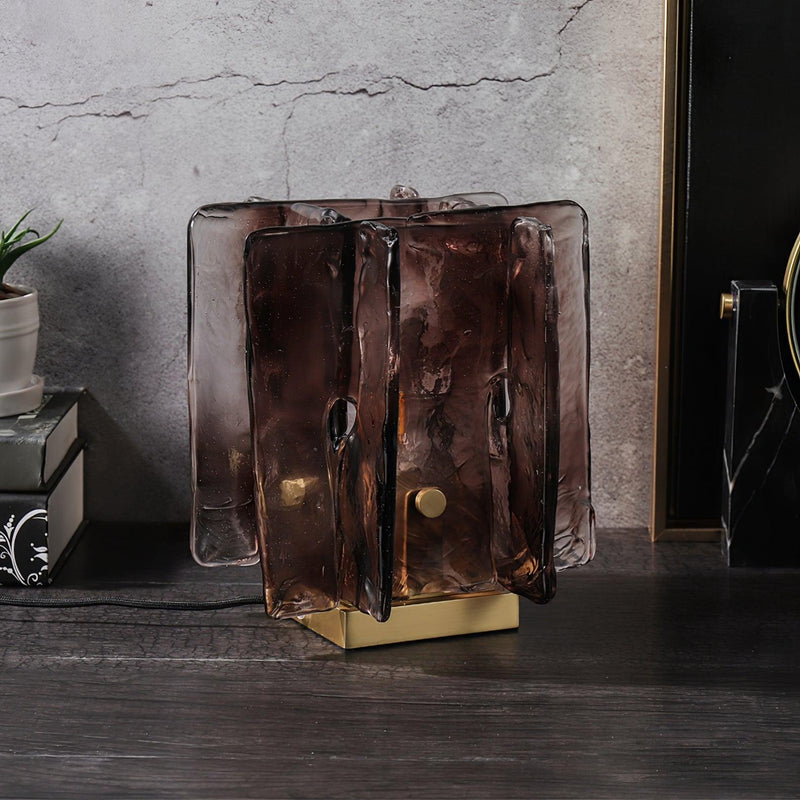 Amber Building Block Table Lamp-DWHOME