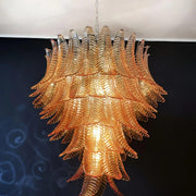 Chandelier Cascade Feuille d'Ambre - DWHOME