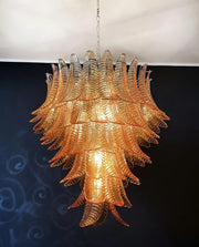Chandelier Cascade Feuille d'Ambre - DWHOME