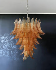 Chandelier Cascade Feuille d'Ambre - DWHOME