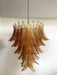 Amber Leaf Cascade Chandelier - DWHOME