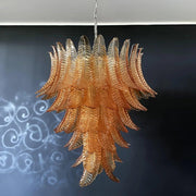 Chandelier Cascade Feuille d'Ambre - DWHOME