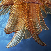 Chandelier Cascade Feuille d'Ambre - DWHOME