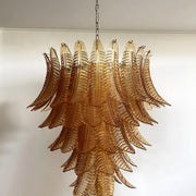 Chandelier Cascade Feuille d'Ambre - DWHOME