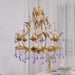 Amethyst Drops Glass Chandelier-DWHOME