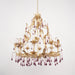 Amethyst Drops Glass Chandelier-DWHOME