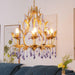 Amethyst Drops Glass Chandelier-DWHOME
