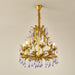 Amethyst Drops Glass Chandelier.