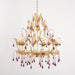 Amethyst Drops Glass Chandelier-DWHOME