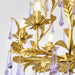 Amethyst Drops Glass Chandelier.