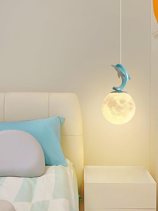 Animal And Moon Pendant Light.