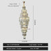 Anita Luxury Crystal Staircase Long Chandelier.