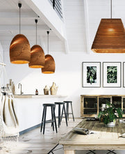 Luminaria Corrugated Board Pendant Light-DWHOME