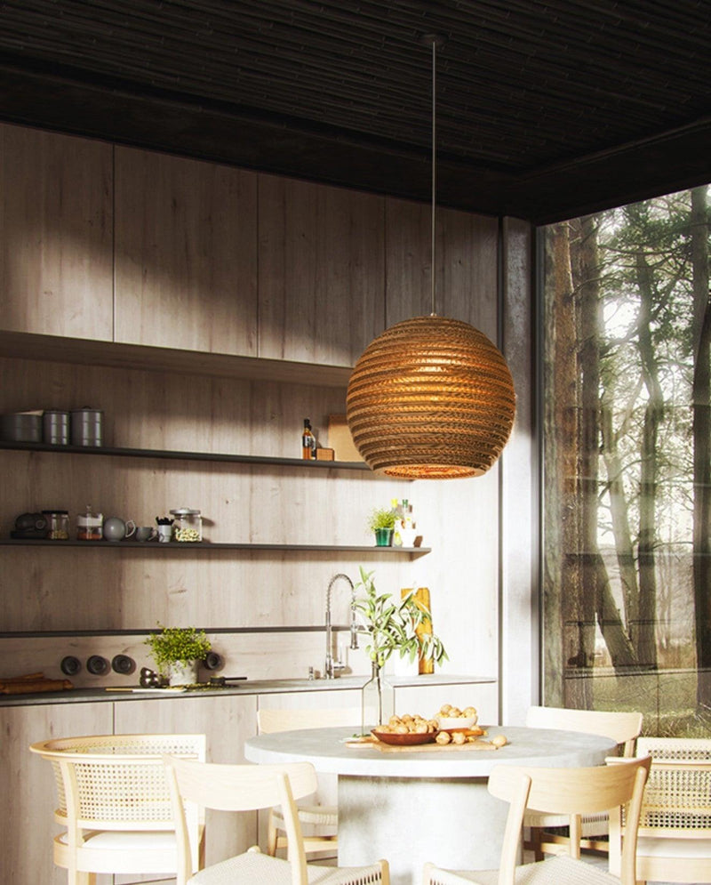 Luminaria Corrugated Board Pendant Light-DWHOME