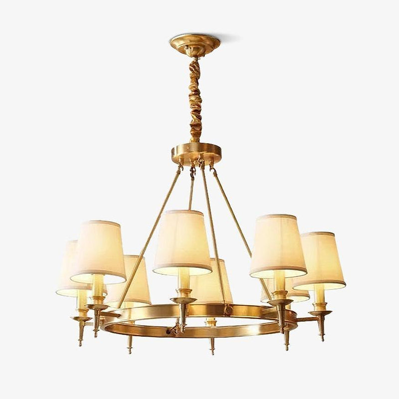 Antique Brass Chandelier-DWHOME