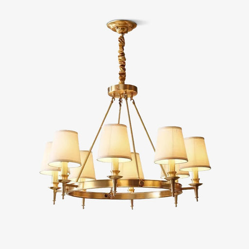 Antique Brass Chandelier.