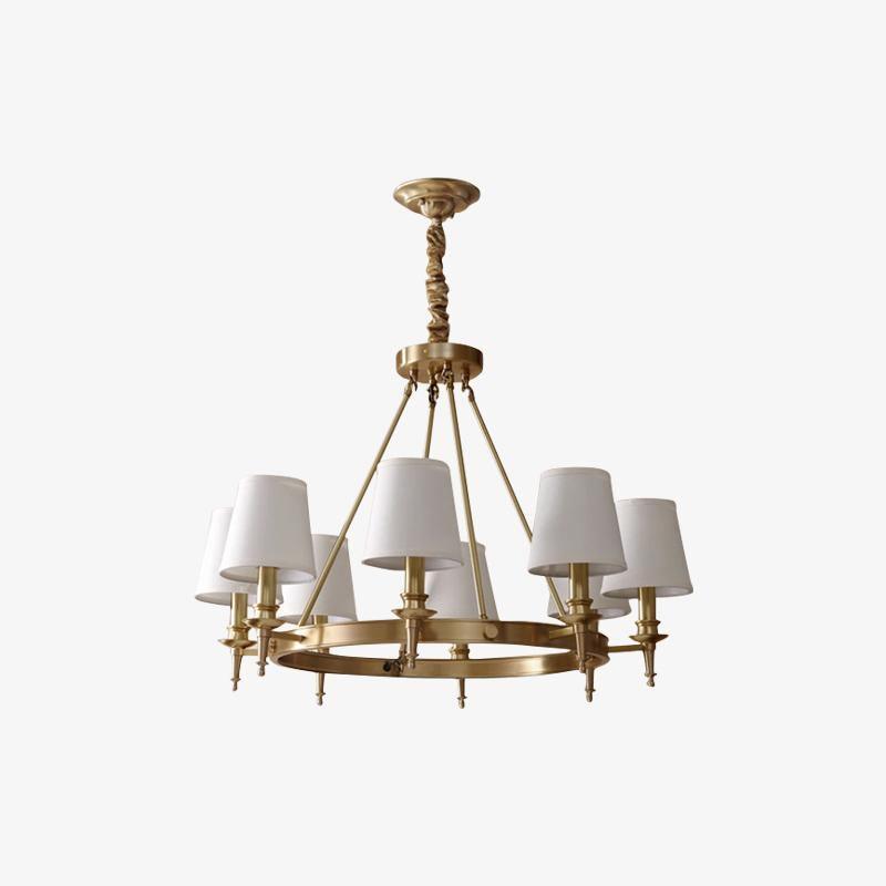 Antique Brass Chandelier-DWHOME
