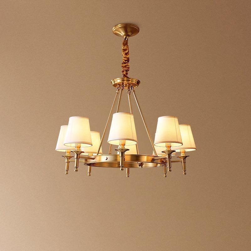 Antique Brass Chandelier-DWHOME