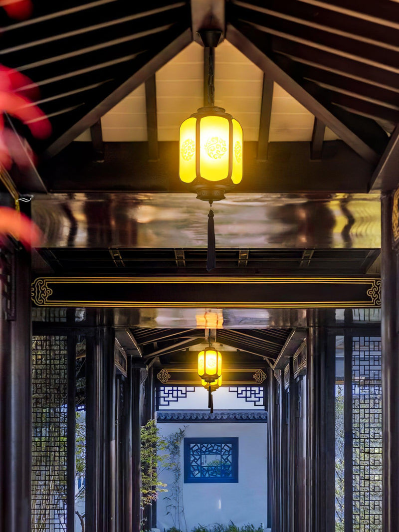 Antique Lantern Outdoor Pendant Light-DWHOME