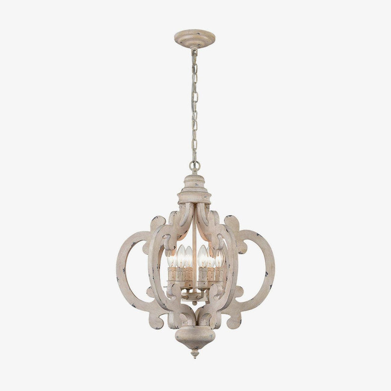 Antique White Style Chandelier-DWHOME