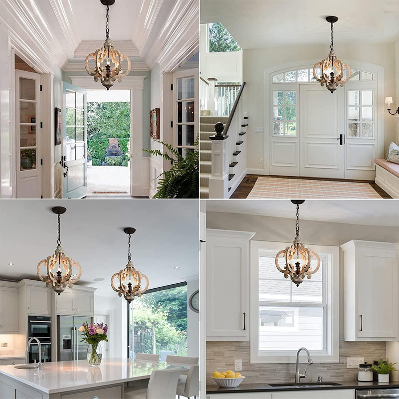 Antique White Style Chandelier-DWHOME