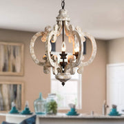 Antique White Style Chandelier-DWHOME