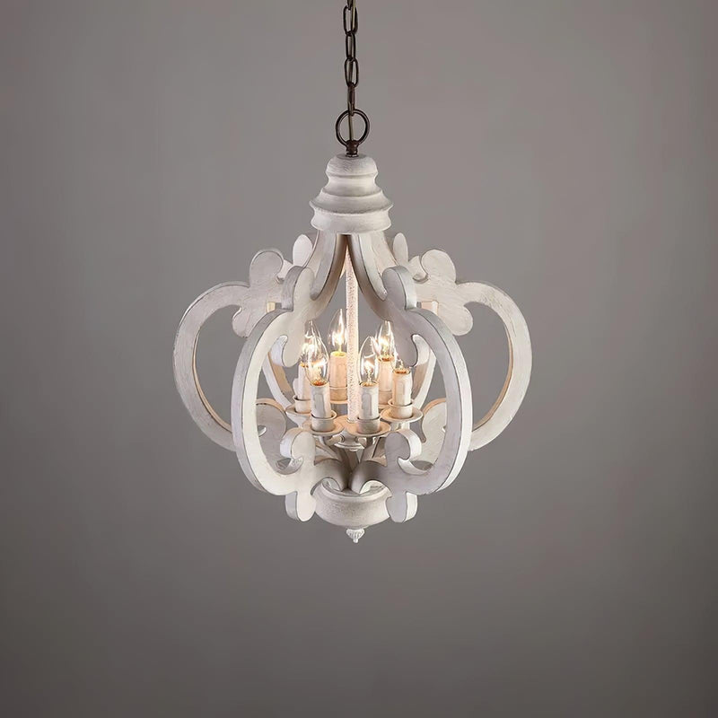 Antique White Style Chandelier-DWHOME