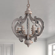 Antique White Style Chandelier-DWHOME