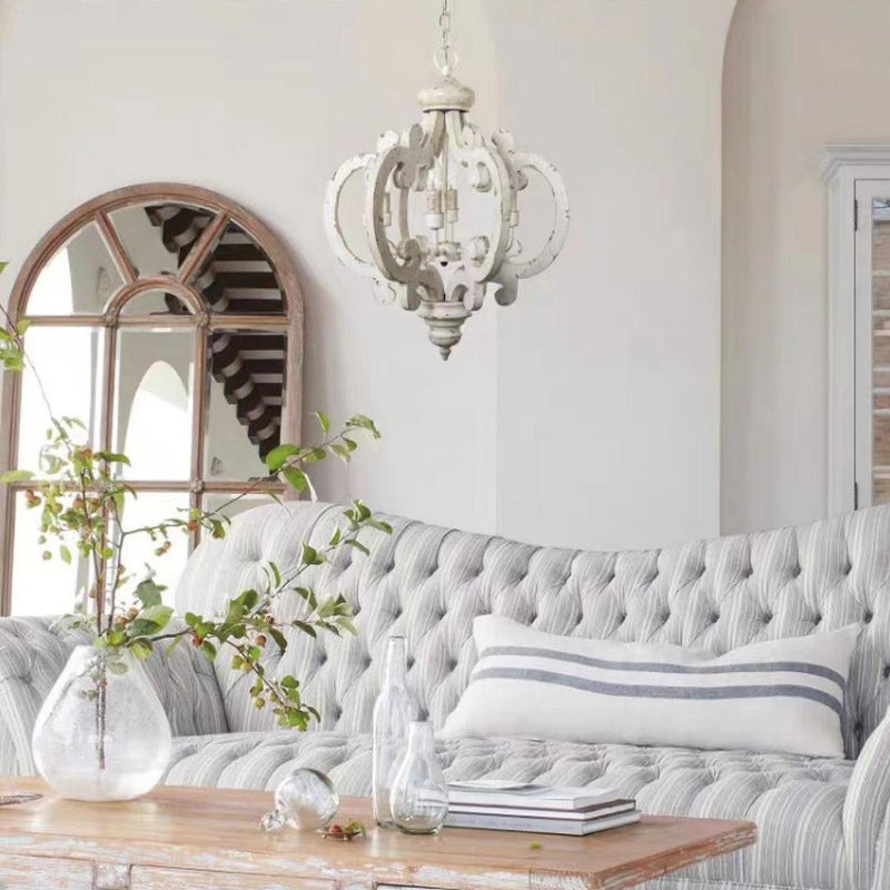 Antique White Style Chandelier-DWHOME