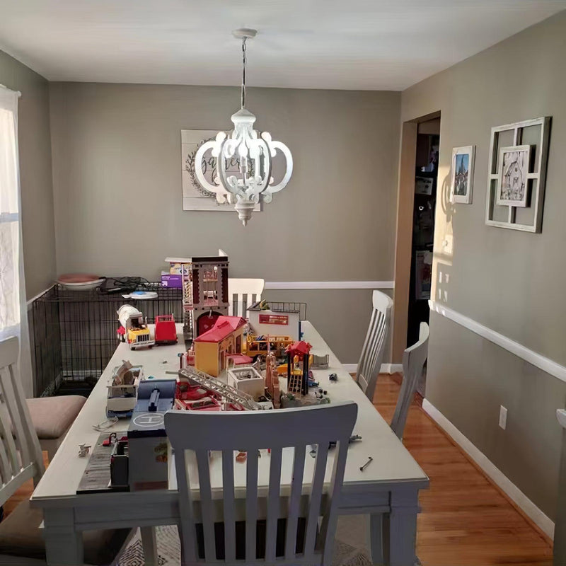 Antique White Style Chandelier-DWHOME