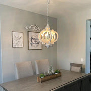 Antique White Style Chandelier-DWHOME