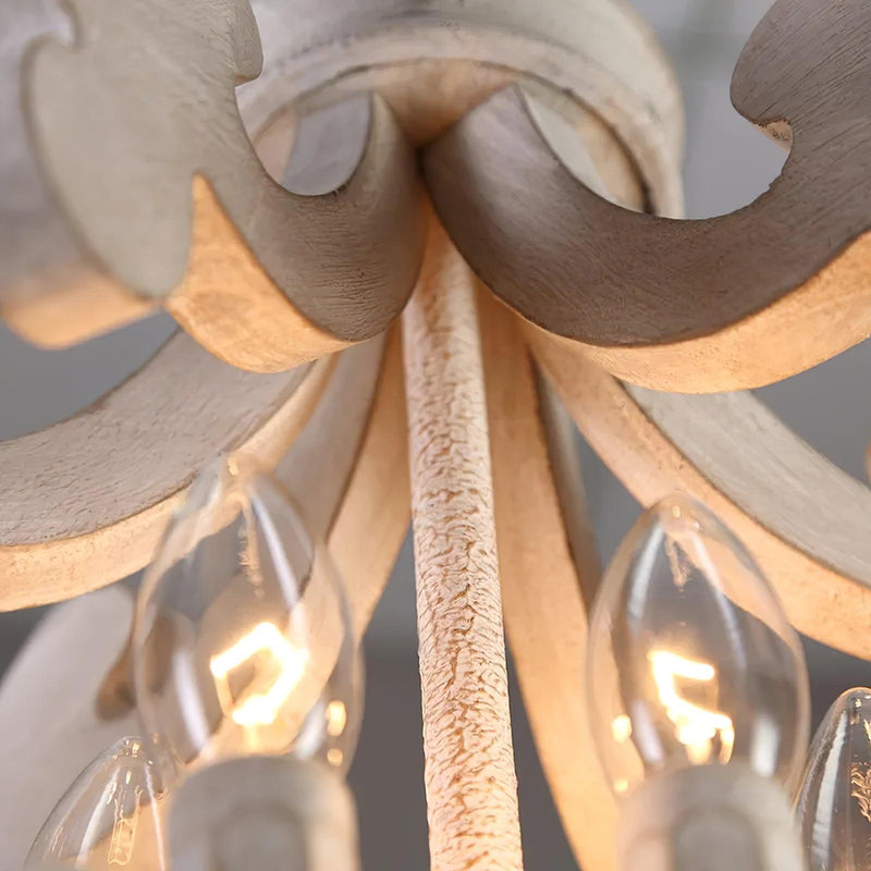 Antique White Style Chandelier-DWHOME