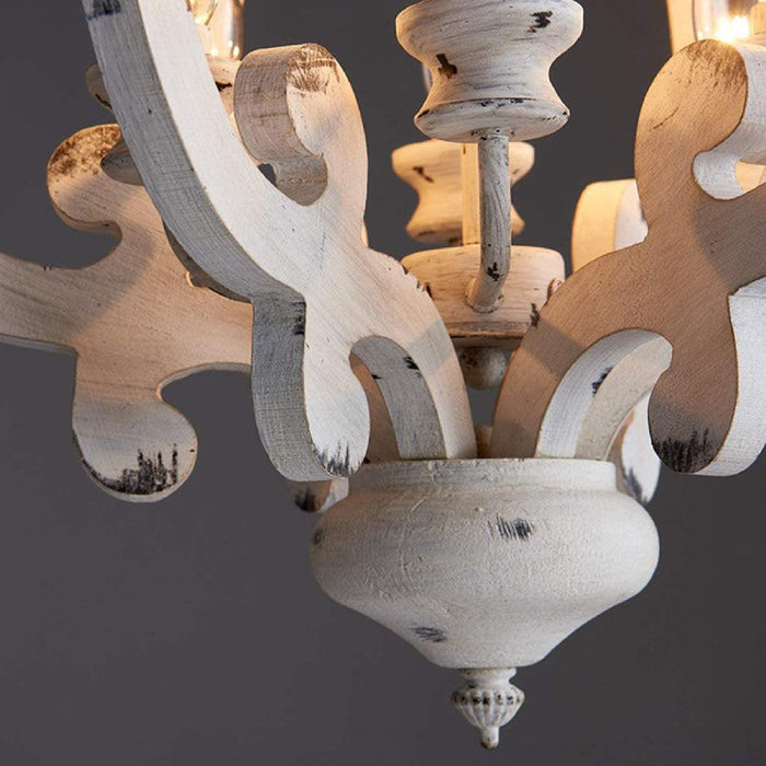 Antique White Style Chandelier - Vakkerlight