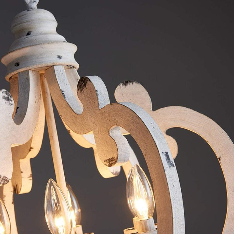 Antique White Style Chandelier-DWHOME