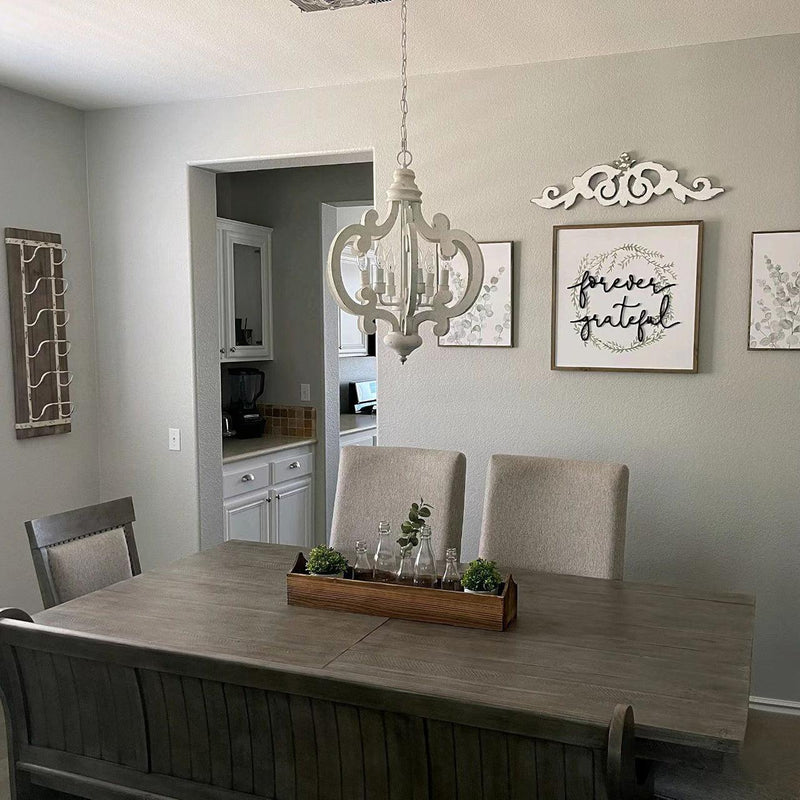 Antique White Style Chandelier-DWHOME