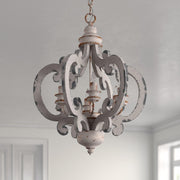Antique White Style Chandelier-DWHOME