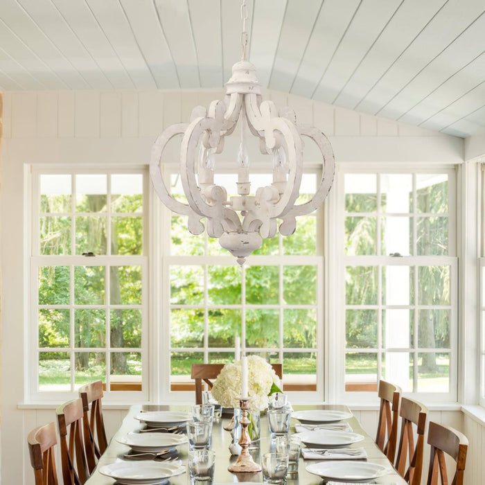 Antique White Style Chandelier - DWHOME