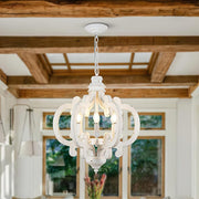 Antique White Style Chandelier-DWHOME
