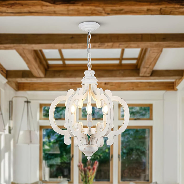 Antique White Style Chandelier.