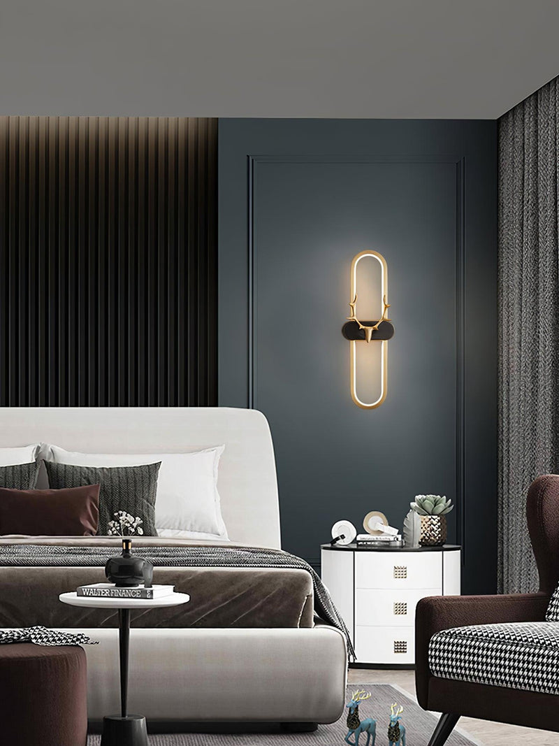 Antlers Halo Wall Lamp-DWHOME