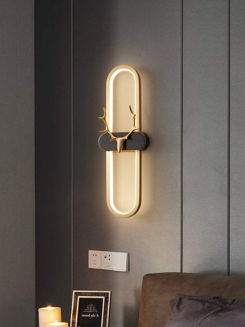 Antlers Halo Wall Lamp-DWHOME