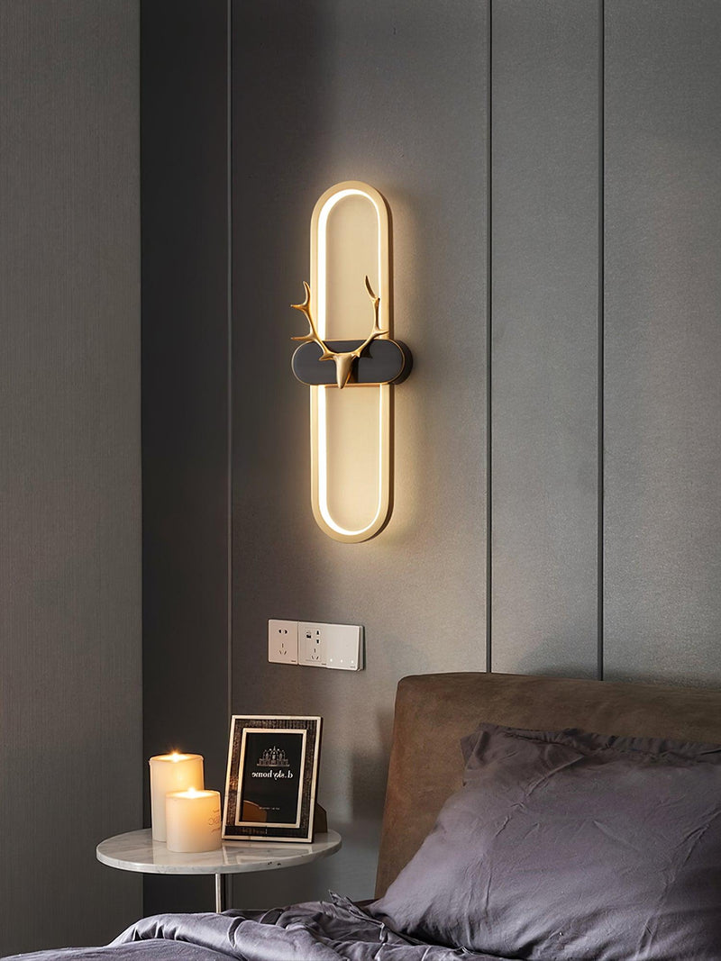 Antlers Halo Wall Lamp-DWHOME