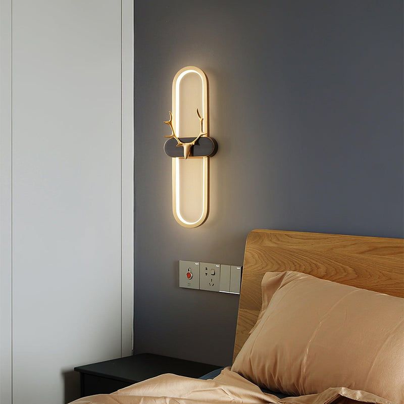 Antlers Halo Wall Lamp-DWHOME