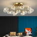 Anya Modern Bubble Glass Flush Mount Light.