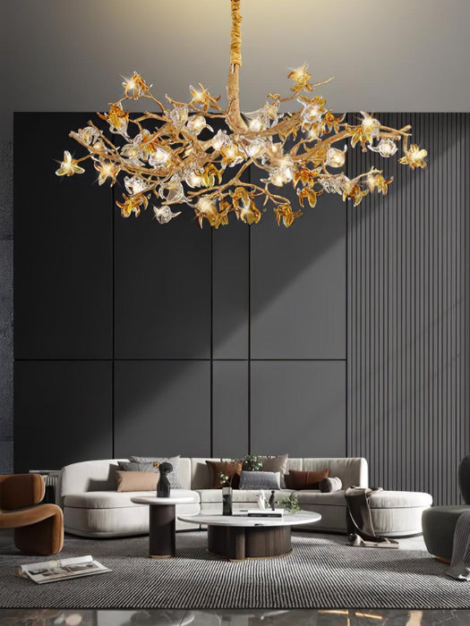 Aosta Brass Branch Chandelier - DWHOME