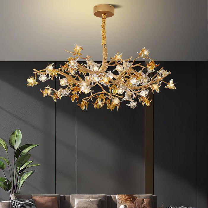 Aosta Brass Branch Chandelier - DWHOME