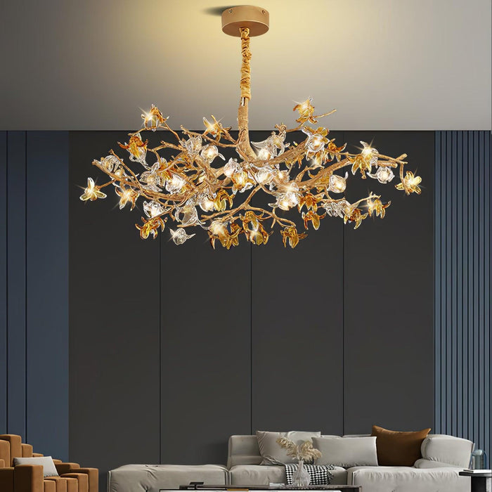 Aosta Brass Branch Chandelier - DWHOME