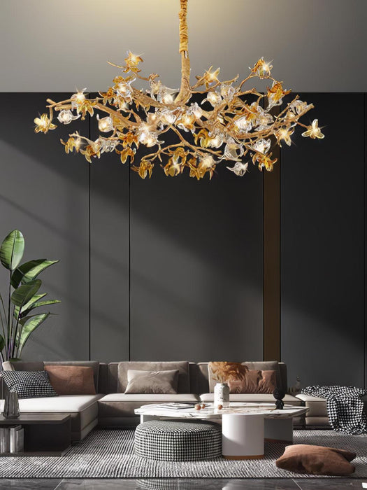 Aosta Brass Branch Chandelier - DWHOME