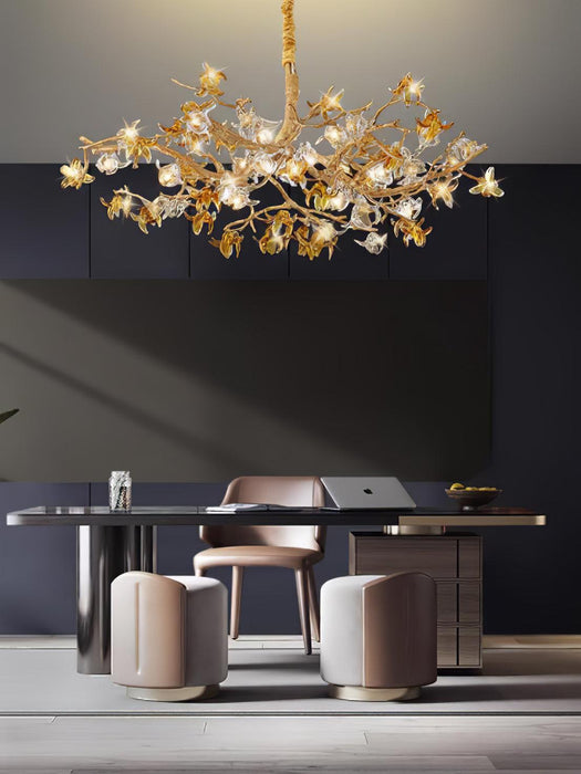 Aosta Brass Branch Chandelier - DWHOME